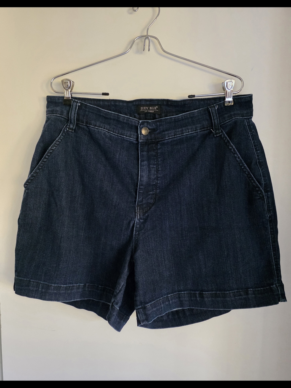 Judy Blue Dark Wash Denim Shorts - Navy Blue